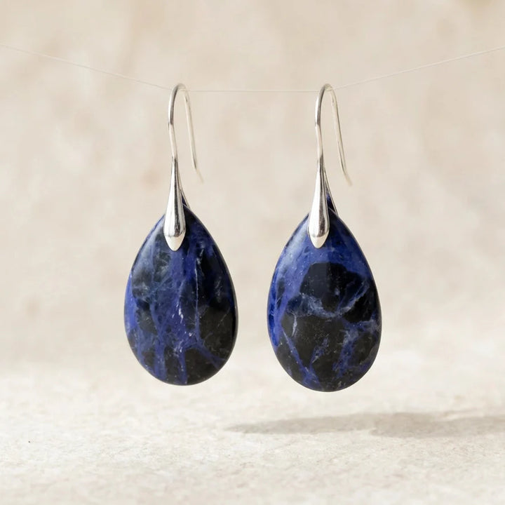 Sodalite Drop Earrings - Sodalite