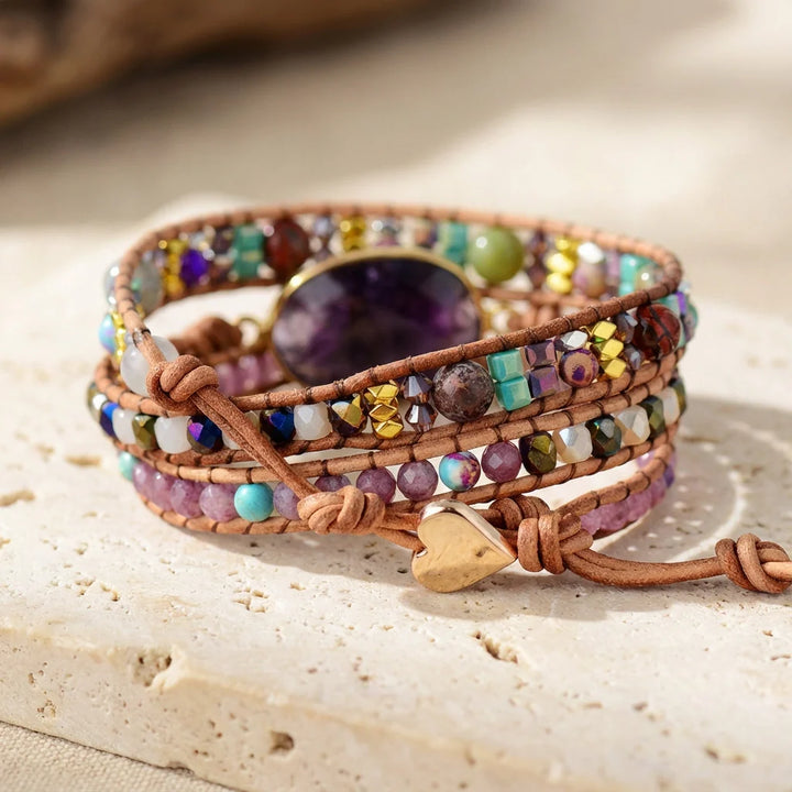 Amethyst Special Crown Bracelet - Amethyst