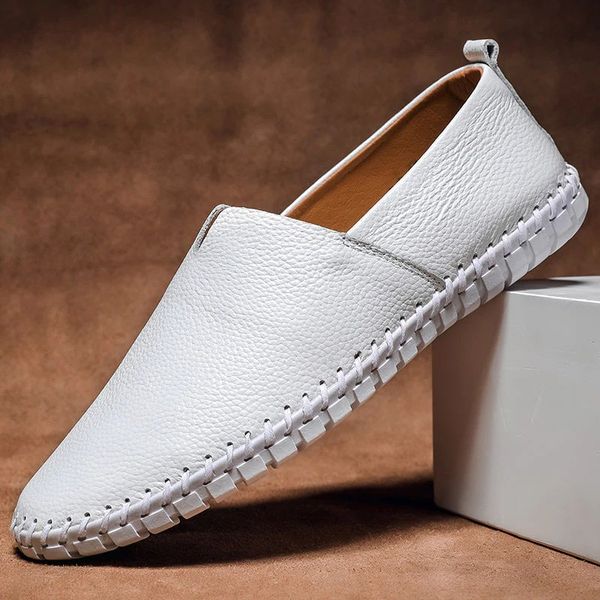 Handgenähte Lederloafers