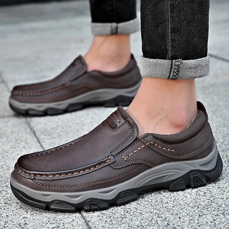 Elegante Leder Slip-On Schuhe