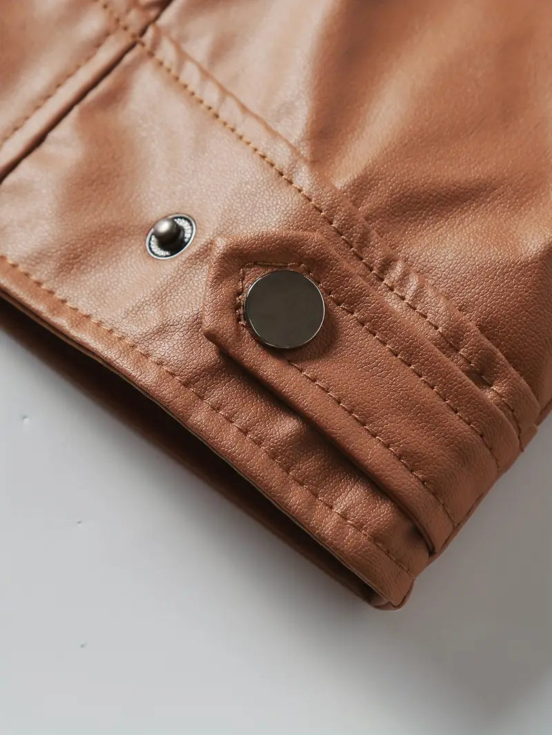 Lässige Lederjacke