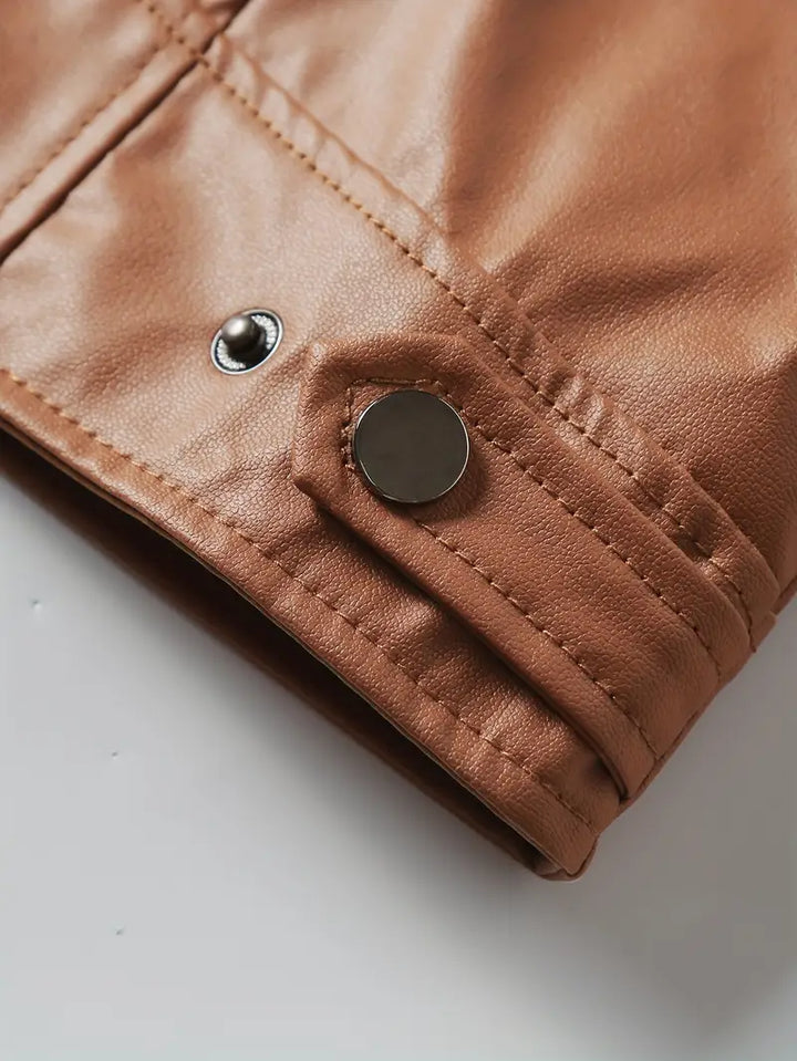 Lässige Lederjacke