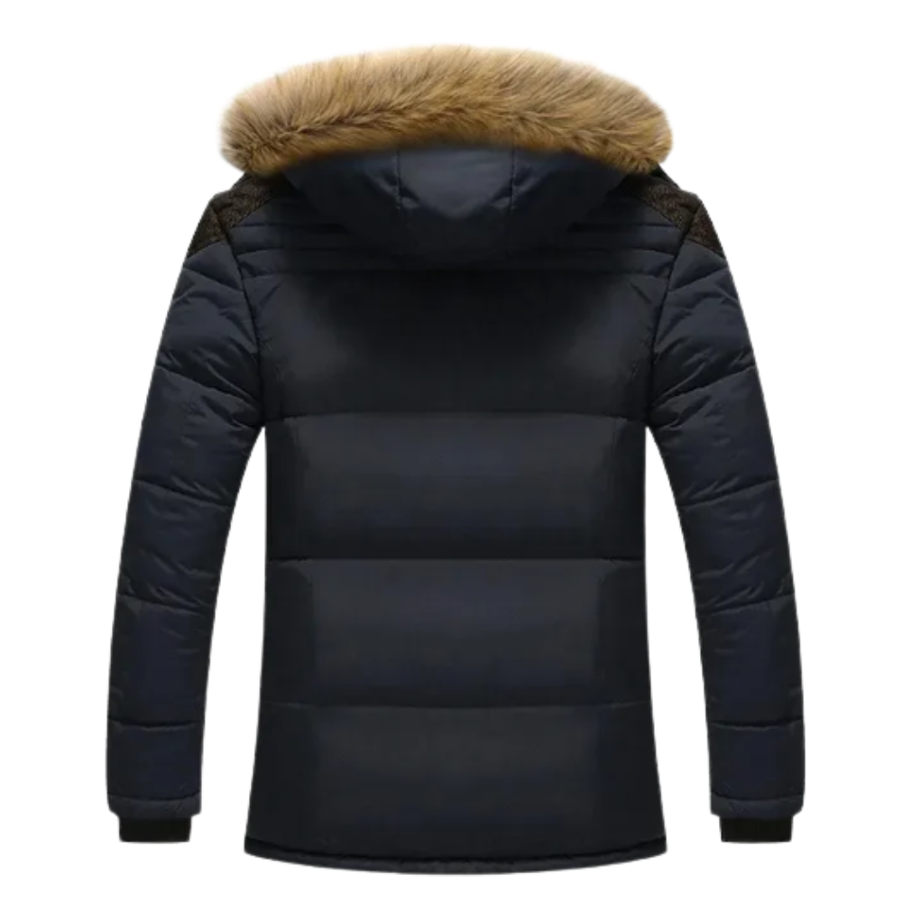 Elegante gepolsterte Fleece-Winterjacke