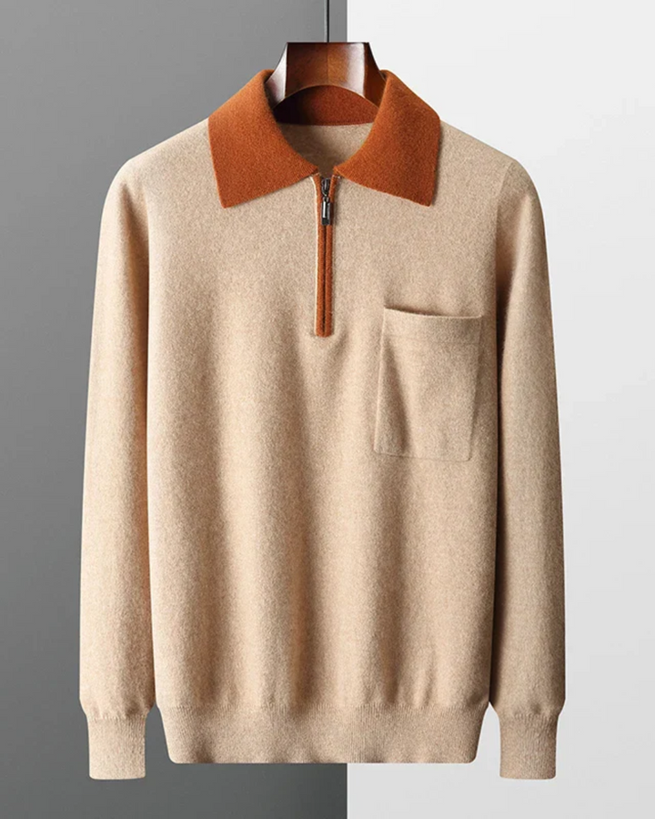 Castelle Kaschmir Zip-Up Polo