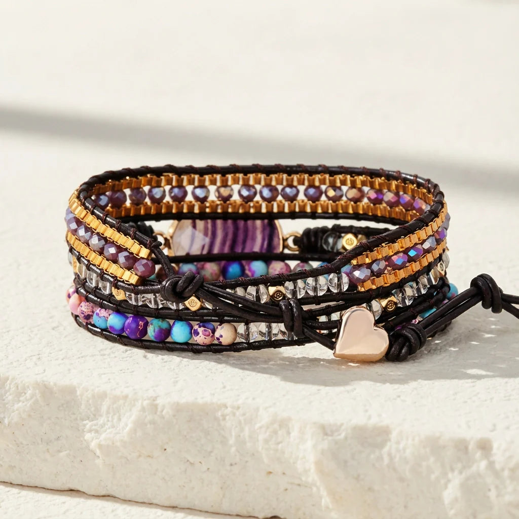 Rainbow Balance Bracelet - Fluorite