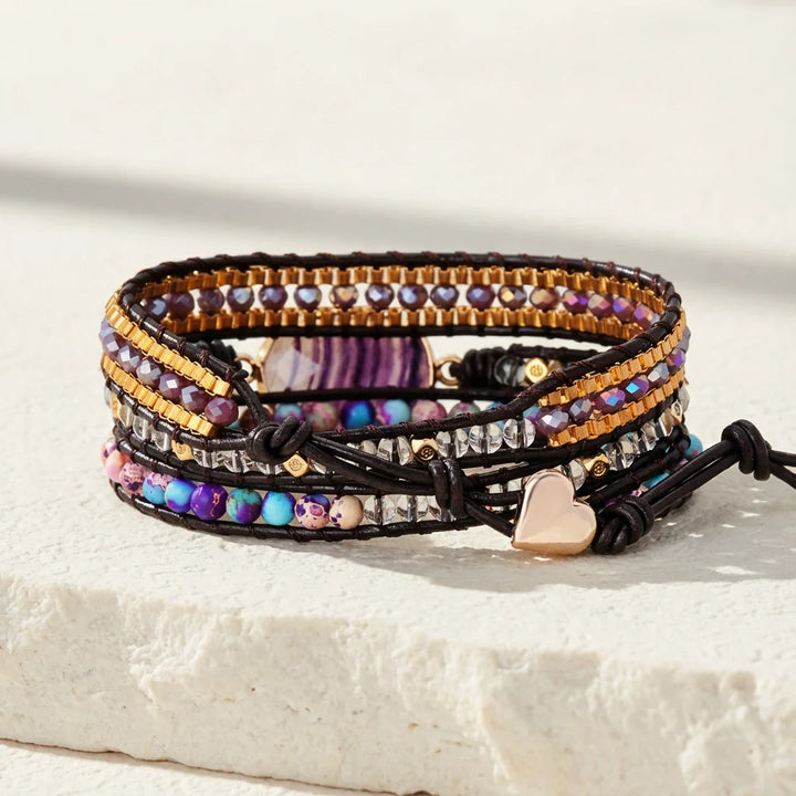 Rainbow Balance Bracelet - Fluorite
