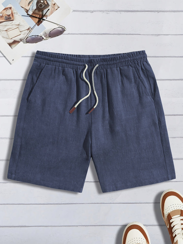 Lässige Leinen Kurze Hose