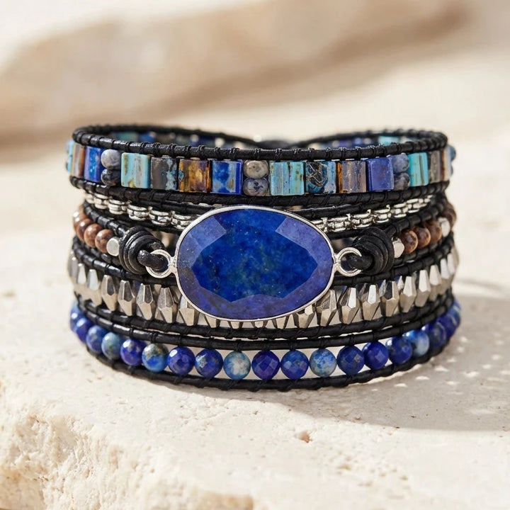 Expressive Blue Bracelet - Lapis Lazuli