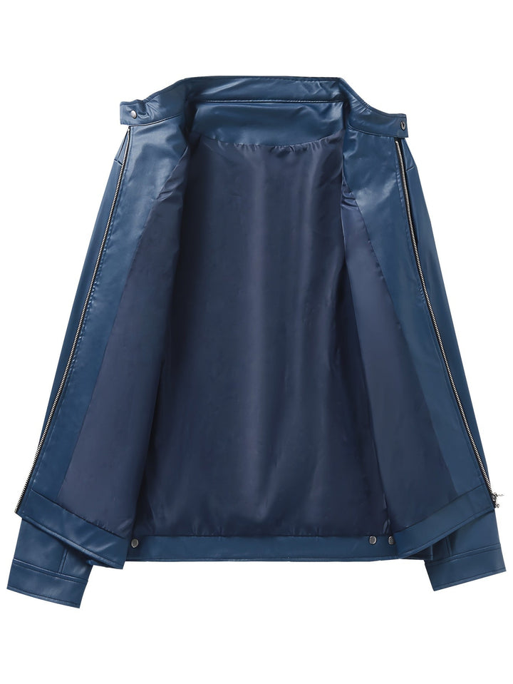 Lässige Lederjacke