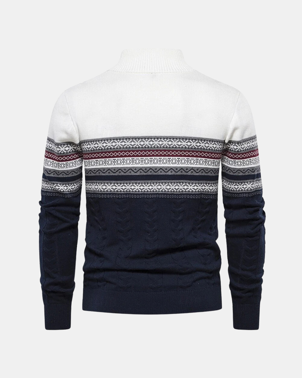 Frederico Baumwoll-Ritssweater mit Muster