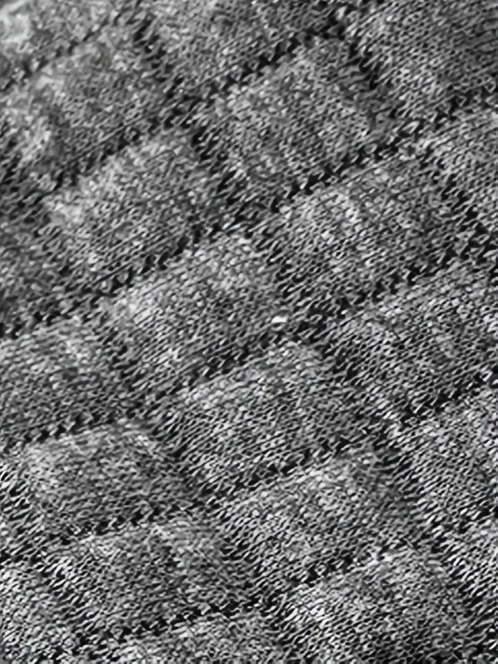 Gerippter Polo-Pullover