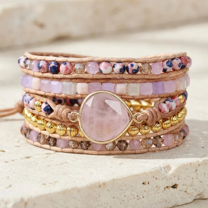 Healing Rose Quartz Bracelet - Rose Quartz