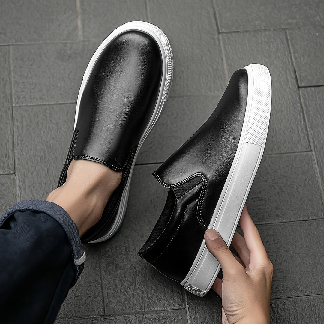 Lässige Leder Slipper