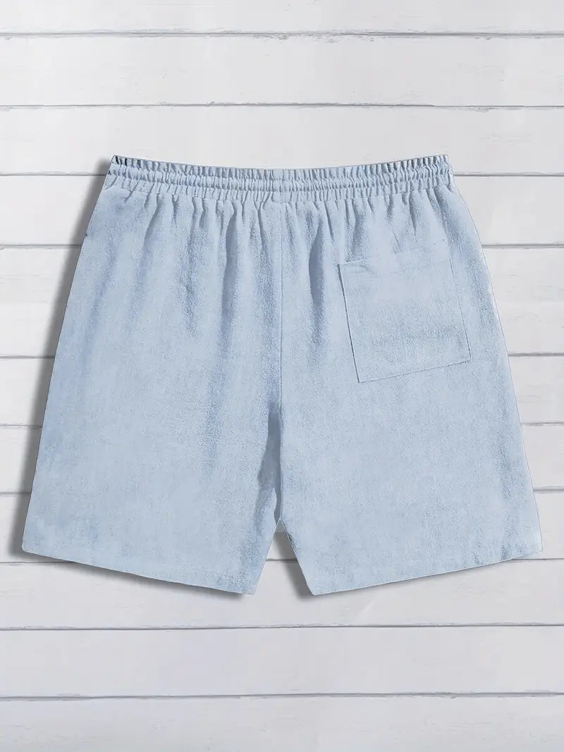 Lässige Leinen Kurze Hose