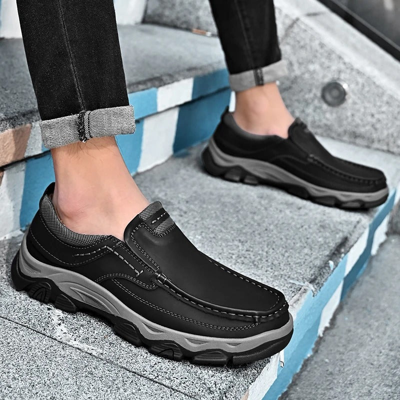 Elegante Leder Slip-On Schuhe
