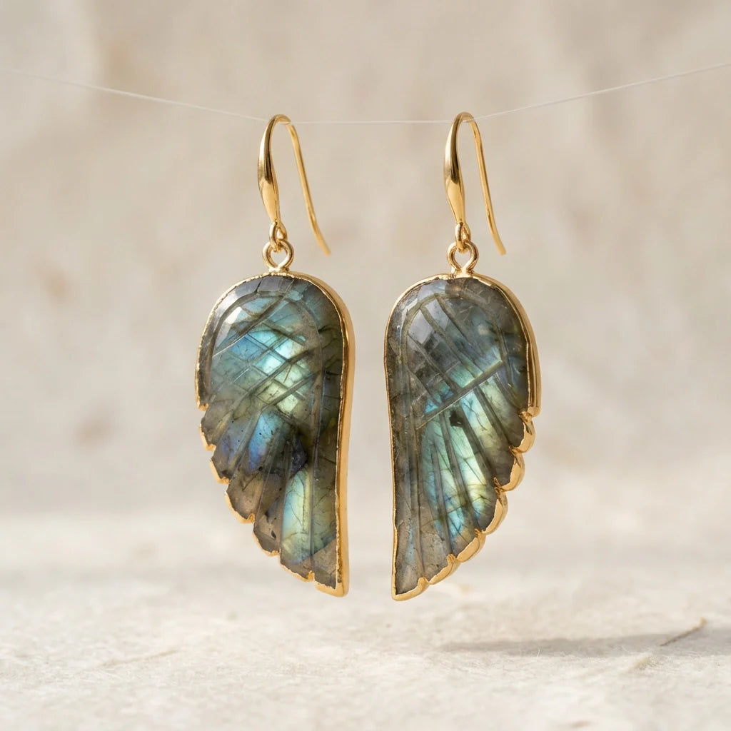 Labradorite Freedom Earrings - Labradorite