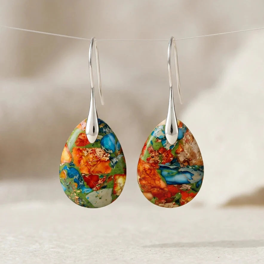 Imperial Jasper Earrings - Imperial Jasper