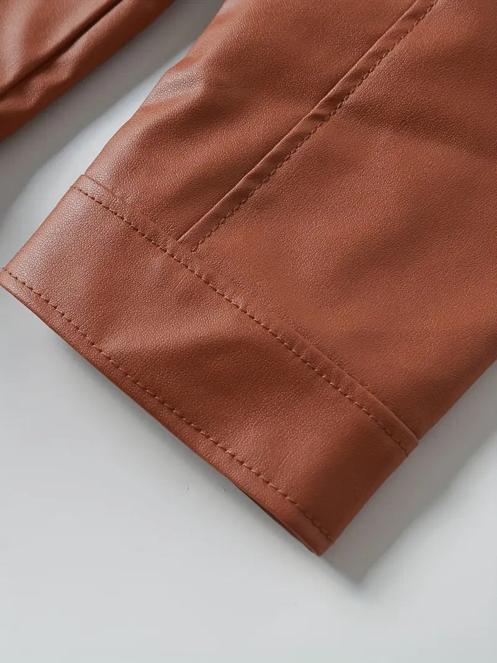 Lässige Lederjacke
