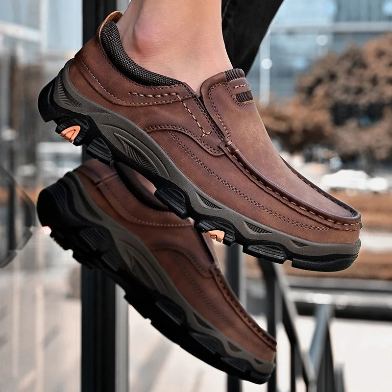 Elegante Leder Slip-On Schuhe