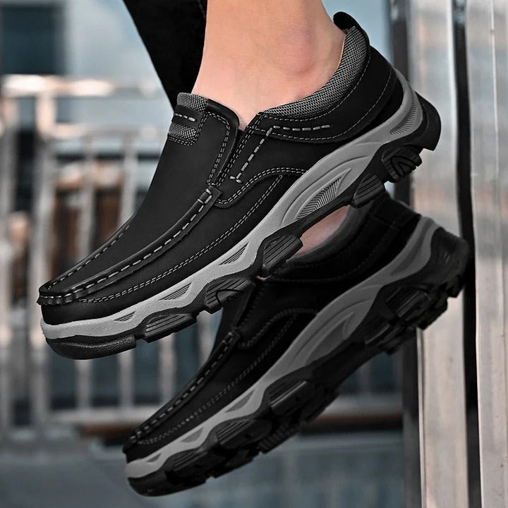 Elegante Leder Slip-On Schuhe