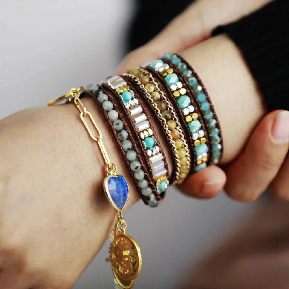 Olivine Positivity Bracelet - Labradorite
