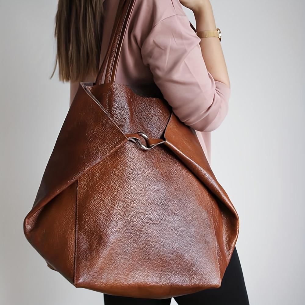 Renee | Große Kapazitäts-Tote-Tasche Retro-Softness