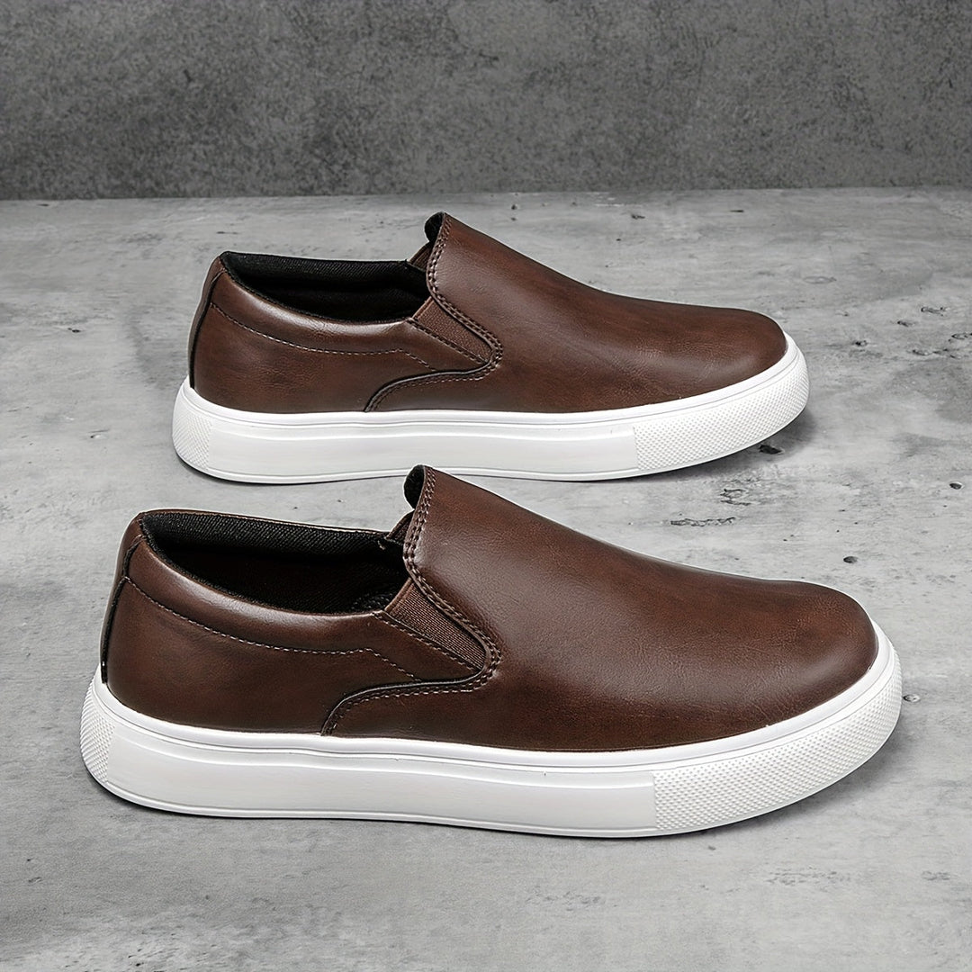 Lässige Leder Slipper