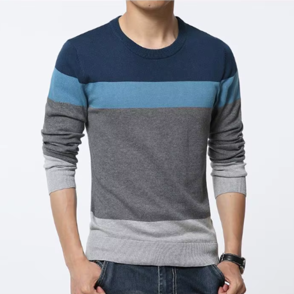 Lässiger Baumwollpullover für Herren