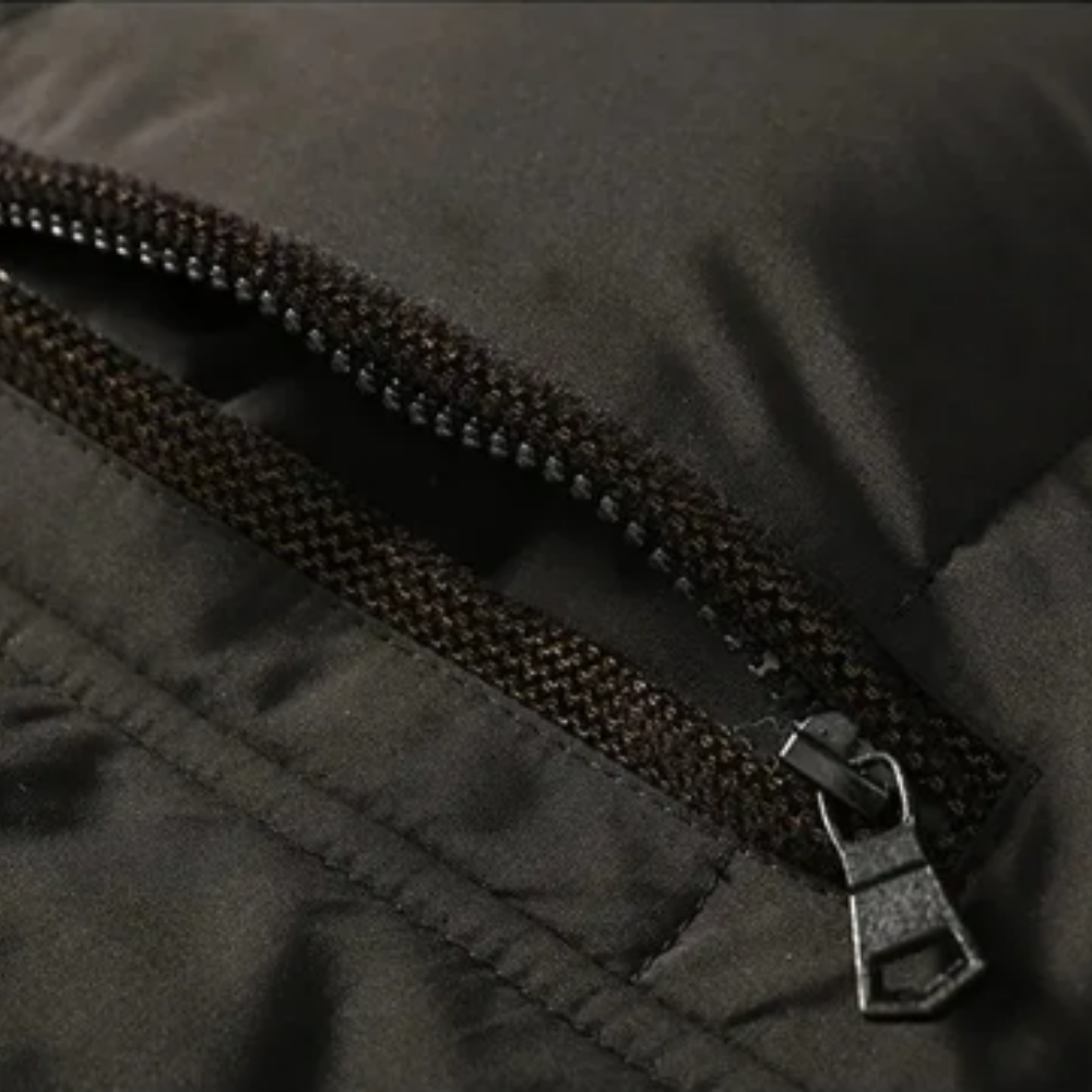 Elegante gepolsterte Fleece-Winterjacke