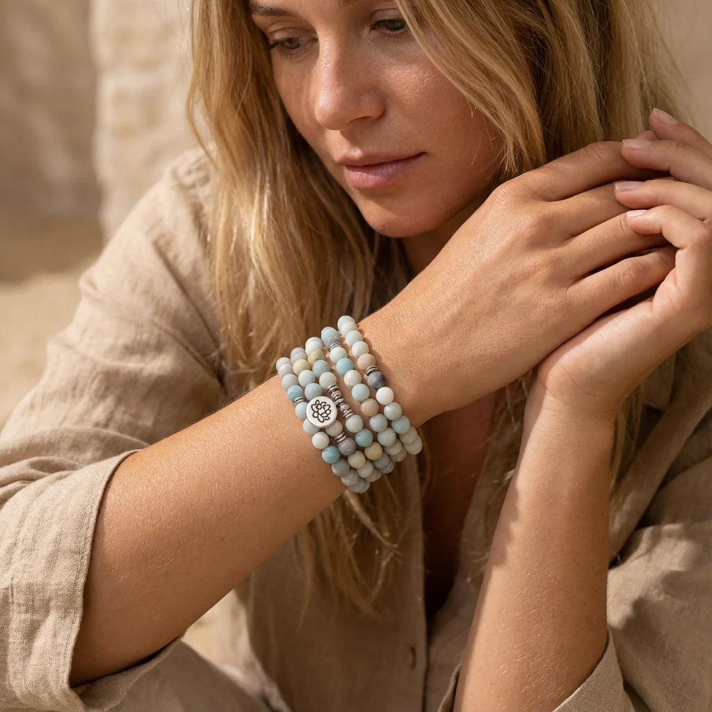 Divine Amazonite Mala - Amazonite 