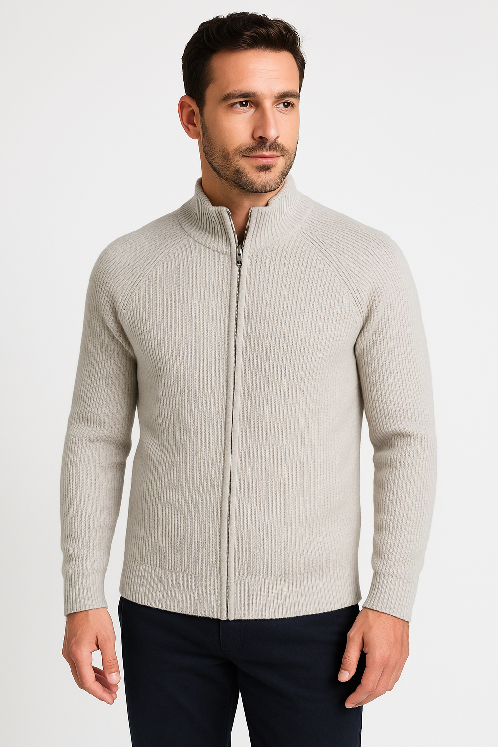Four Seasons Merino Wollweste mit Reißverschluss