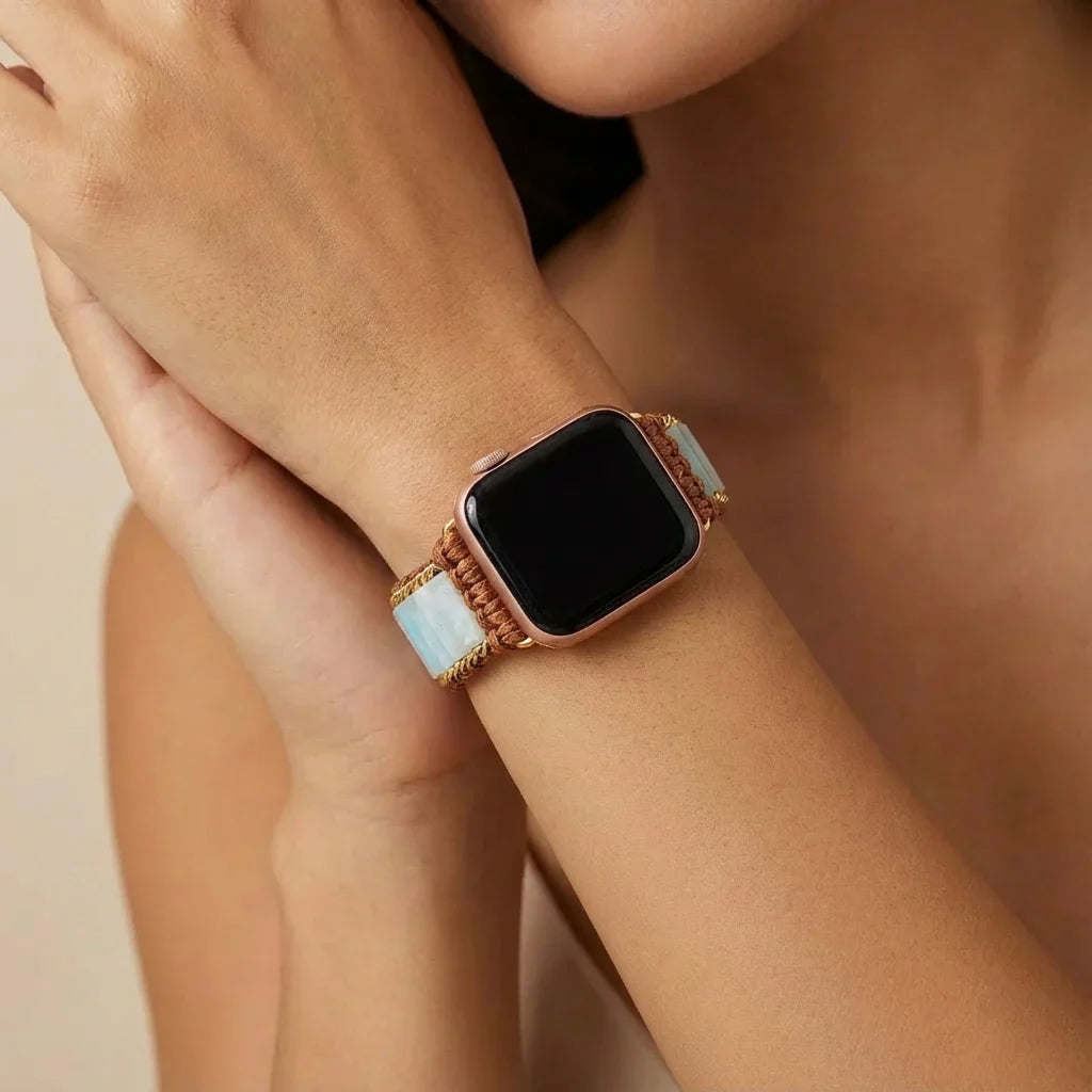 Amazonite Honesty Fitbit Watch Band - Amazonite 