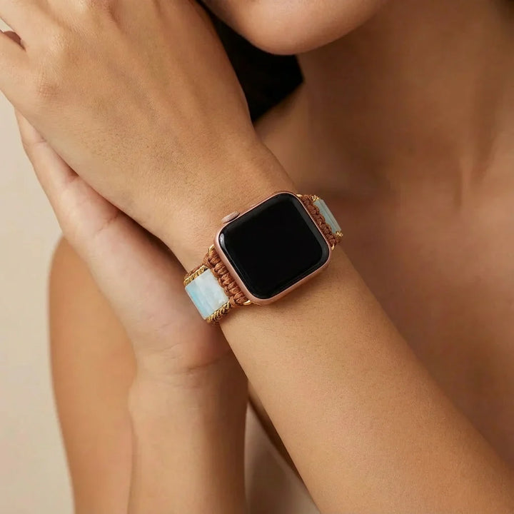 Amazonite Honesty Fitbit Watch Band - Amazonite 