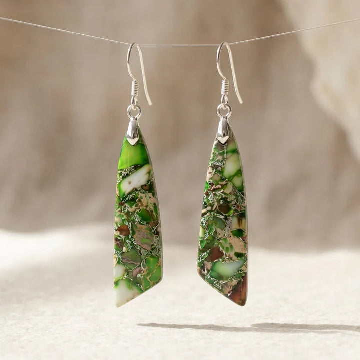 Earth Imperial Jasper Earrings - Imperial Jasper