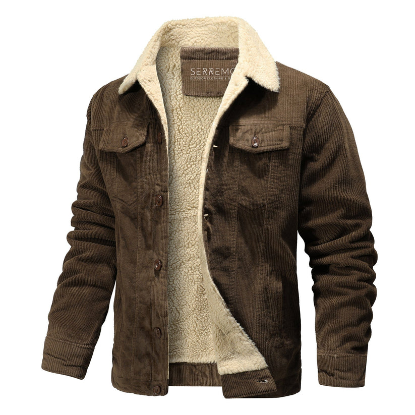Lässige Fleecegefütterte Jacke