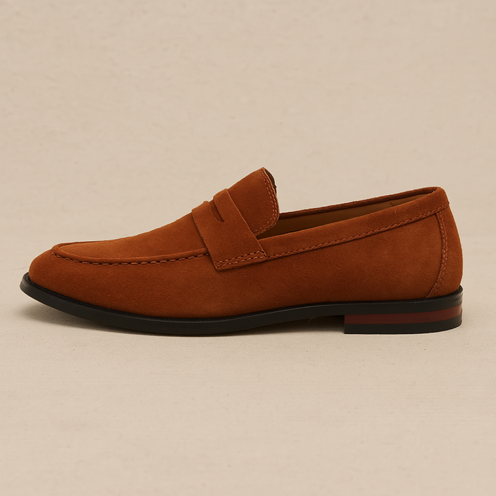 Old Money Wildleder Penny Loafers