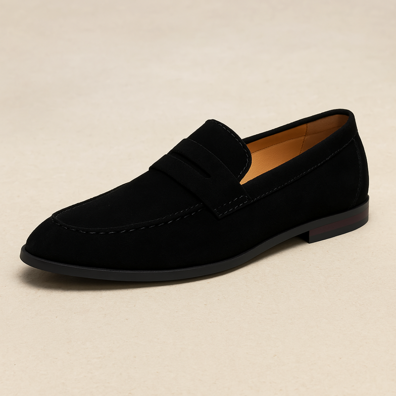 Old Money Wildleder Penny Loafers