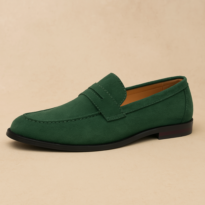 Old Money Wildleder Penny Loafers