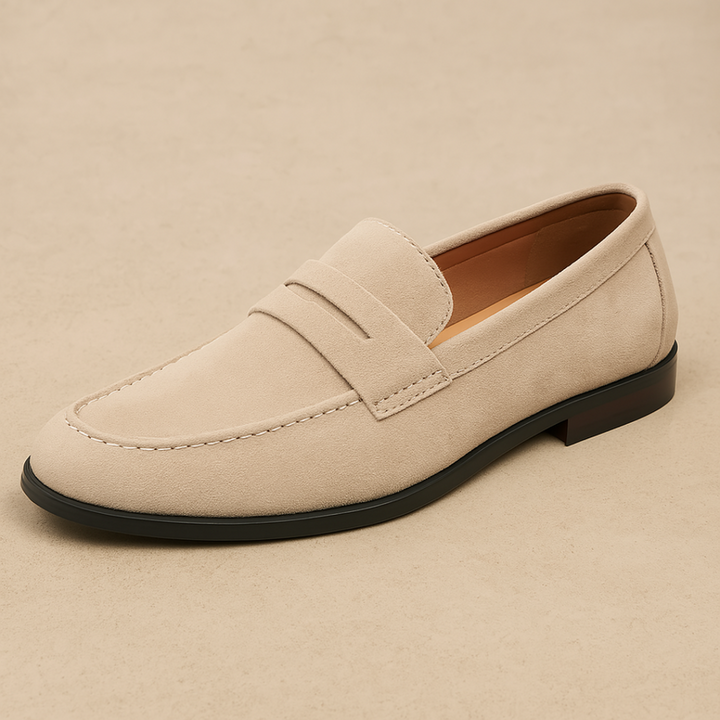 Old Money Wildleder Penny Loafers