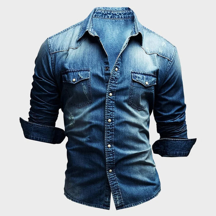 Elegantes Denim-Hemd