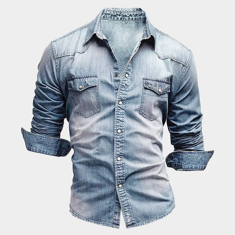 Elegantes Denim-Hemd