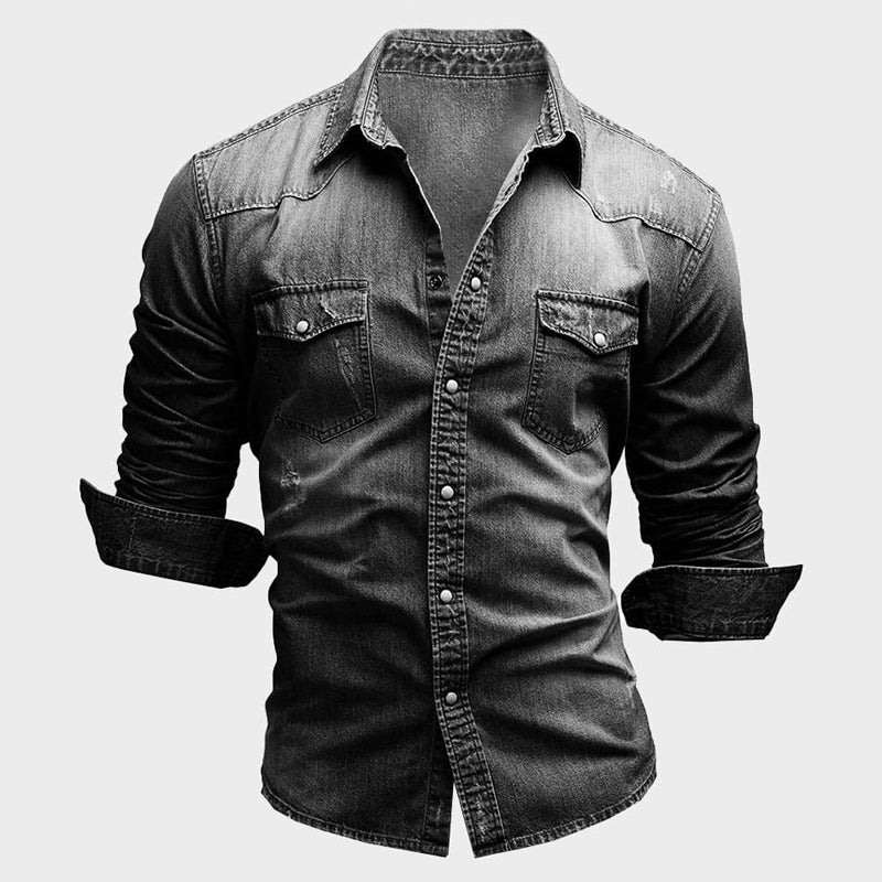 Elegantes Denim-Hemd