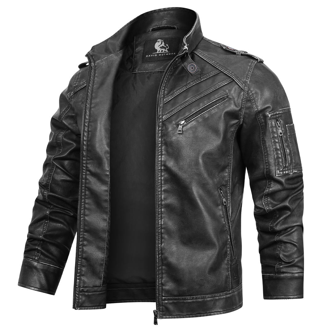 Lässige Lederjacke