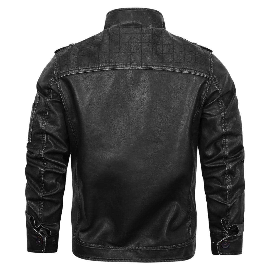 Lässige Lederjacke