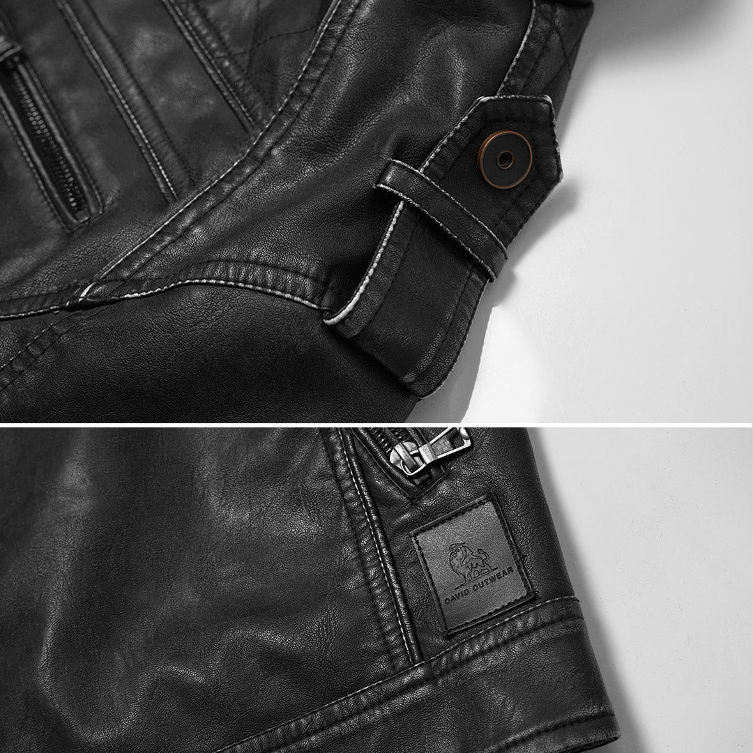 Lässige Lederjacke