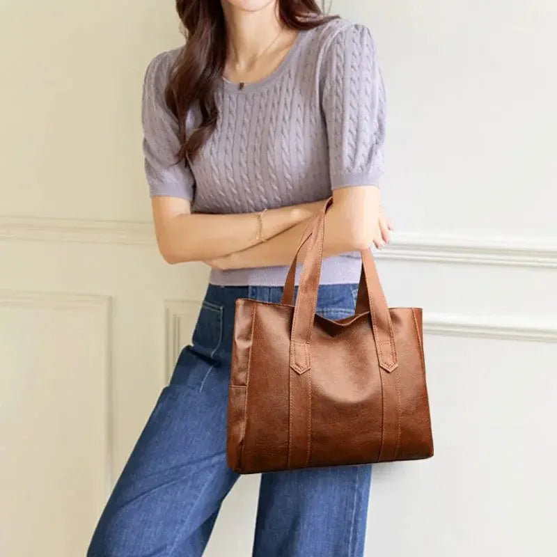 Graces Minimalistisches Luxus | Weiche Leder Schultertasche