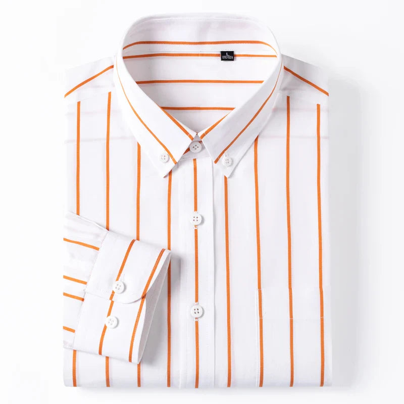 Elegantes gestreiftes Baumwollhemd