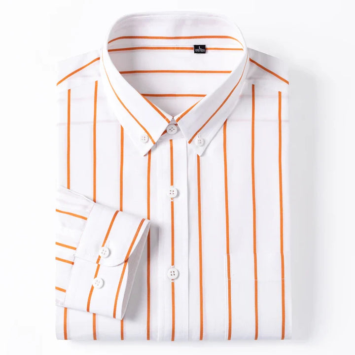 Elegantes gestreiftes Baumwollhemd