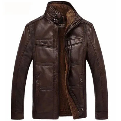 Hochwertige Leder Herrenjacke