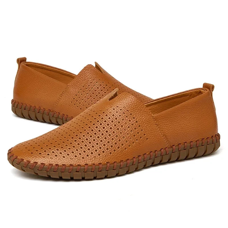 Atmungsaktive Leder Slipper